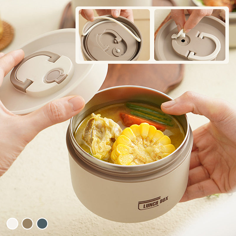 Glevato | ThermoBox Multi-Layered Insulated Lunchbox with FREE Carry Bag