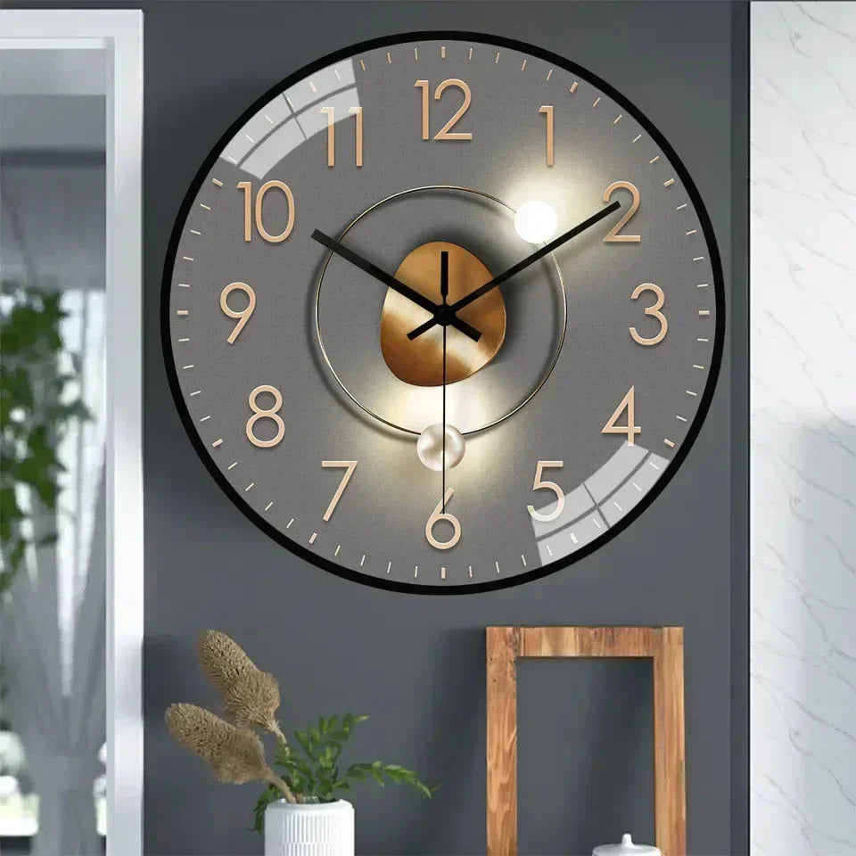 Glevato | Timeless Whisper™ | Silent Classic Wall Clock | Noise-Free Design for Bedroom & Office Decor