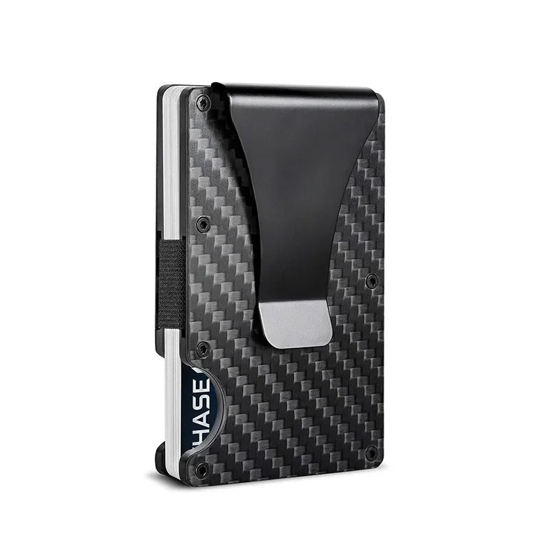 Glevato | Titanium Matte Cobalt Cardholder – Slim & Stylish RFID Wallet for Men & Women