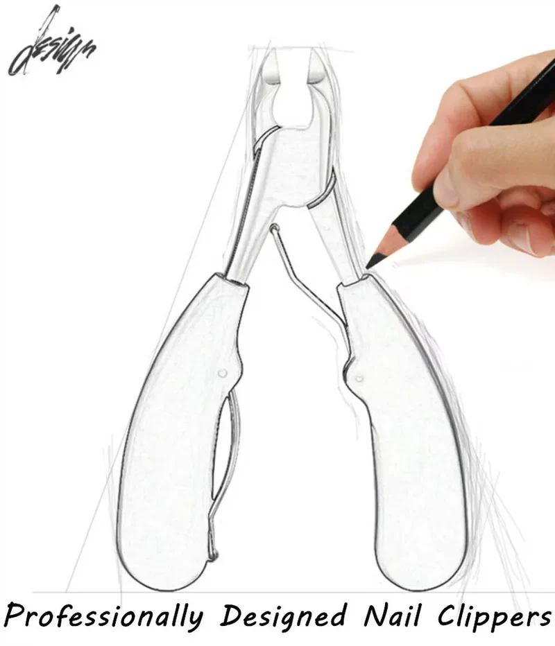 Glevato | Toenail Clipper for Seniors, Sharp, Ergonomic & Ideal for Thick Nails