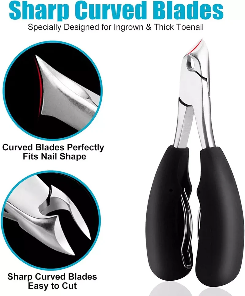 Glevato | Toenail Clipper for Seniors, Sharp, Ergonomic & Ideal for Thick Nails