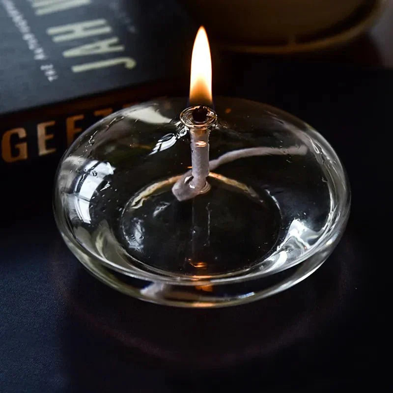 Glevato | Transparent Oil Lamp Made of Glass as Candle Holder