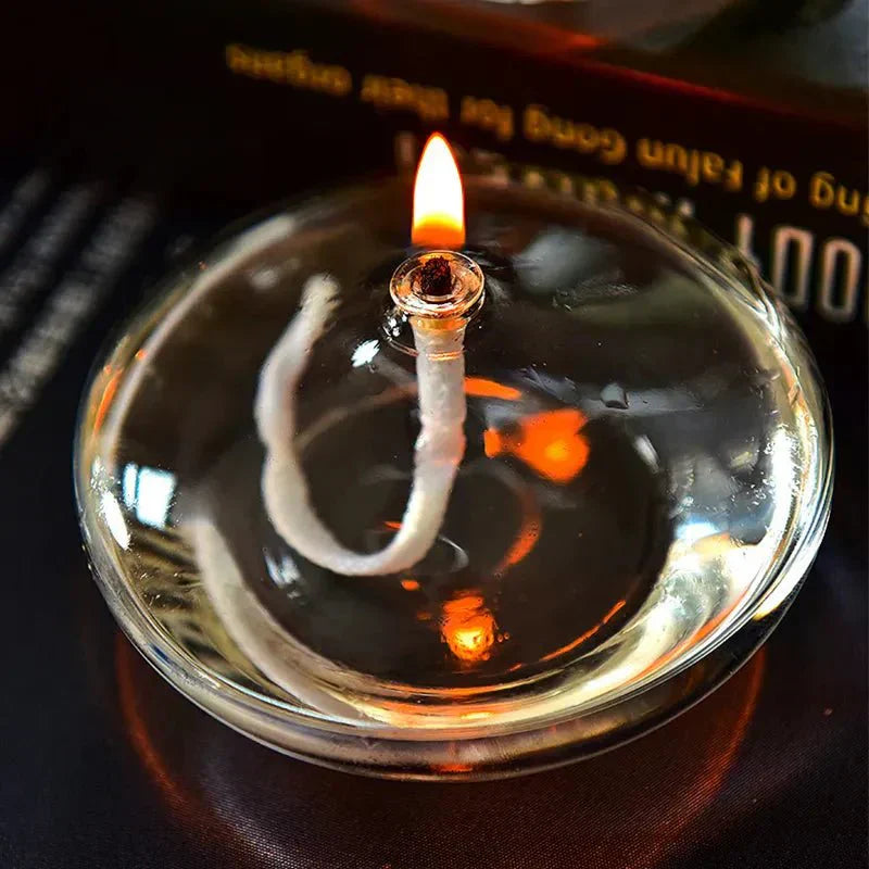 Glevato | Transparent Oil Lamp Made of Glass as Candle Holder