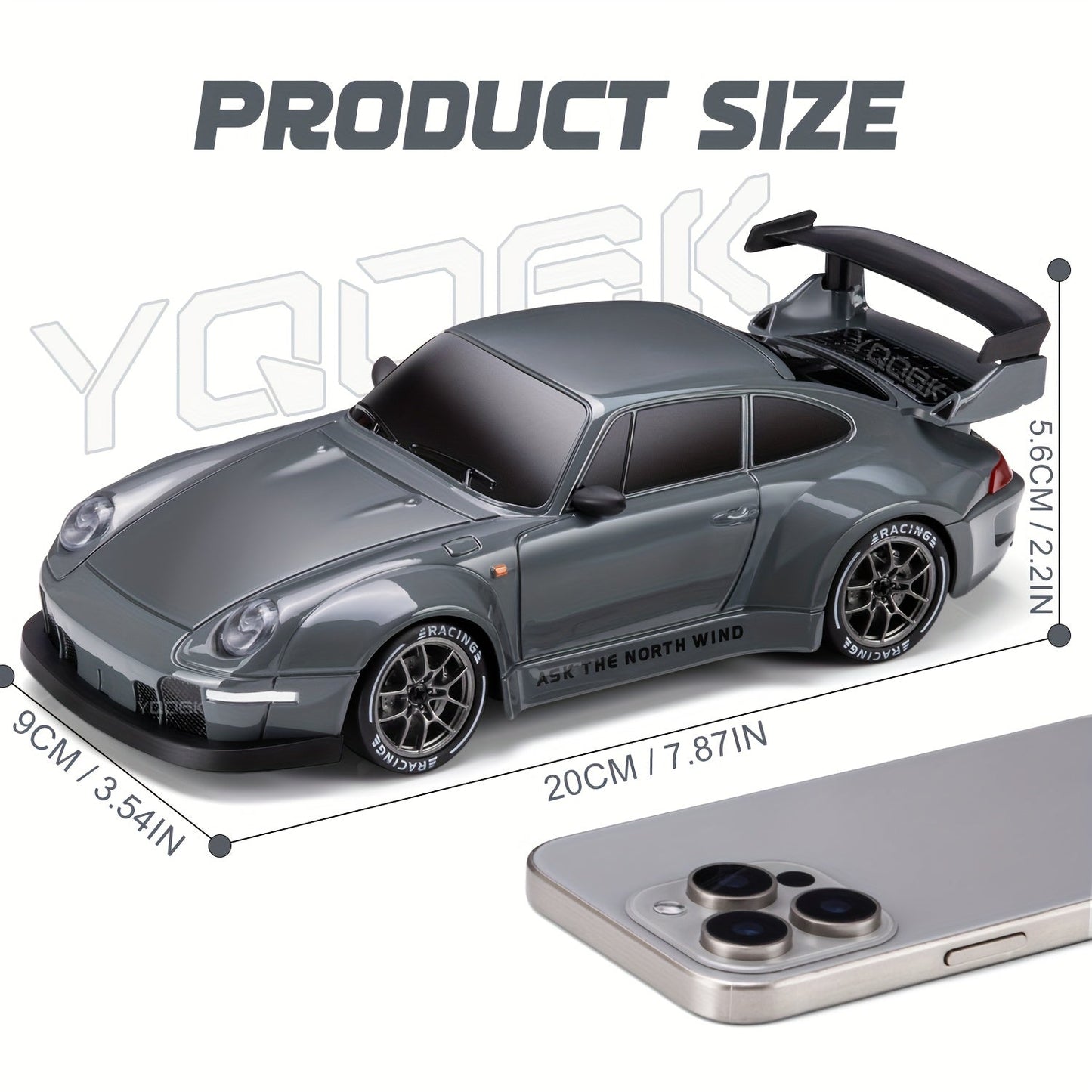 Glevato | Ultimate 1:24 RC Drift Car with LED Wheels – Rechargeable 4WD Racing Toy