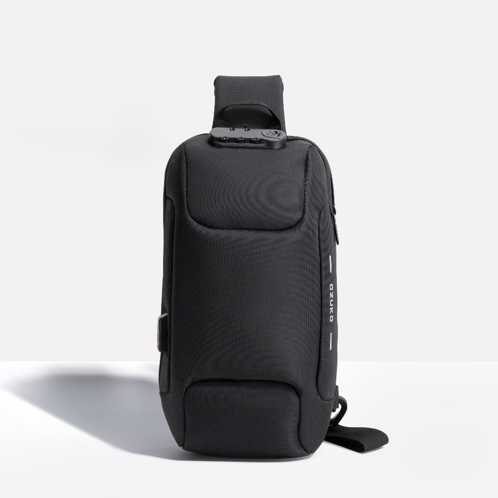 Glevato | Unisex Anti-Theft Sling Bag with USB Charging Port