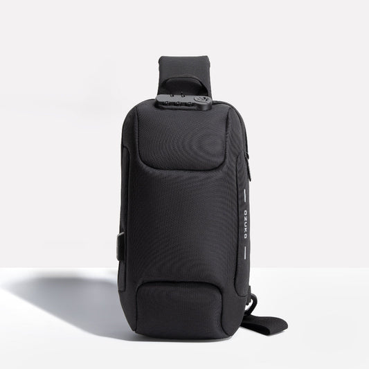 Glevato | Unisex Anti-Theft Sling Bag with USB Charging Port