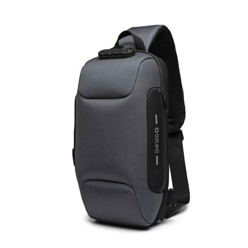 Glevato | Unisex Anti-Theft Sling Bag with USB Charging Port