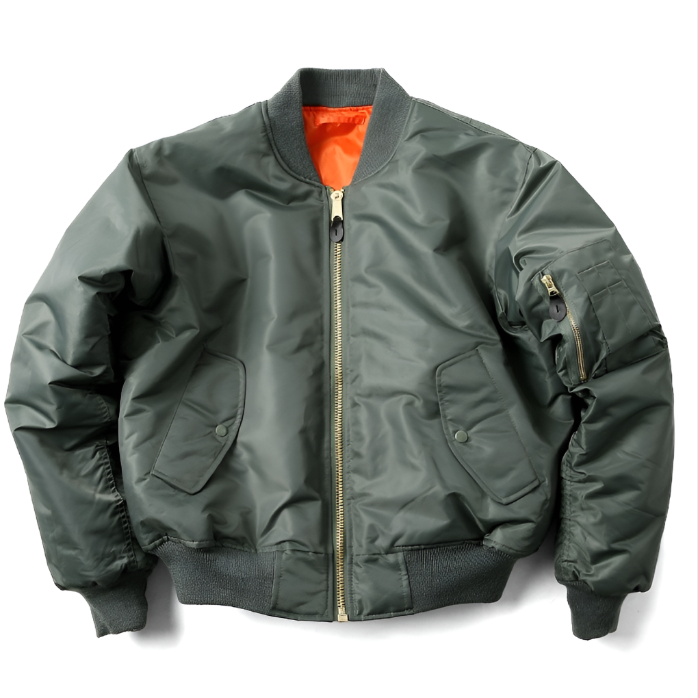 Glevato | Unisex Classic Bomber Jacket with Ribbed Trim