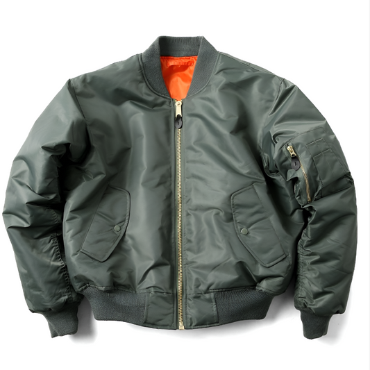 Glevato | Unisex Classic Bomber Jacket with Ribbed Trim