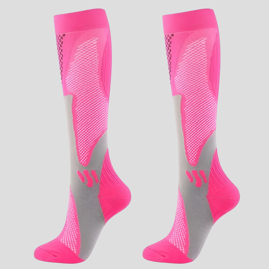 Glevato | Unisex Compression Knee High Socks with Textured Pattern