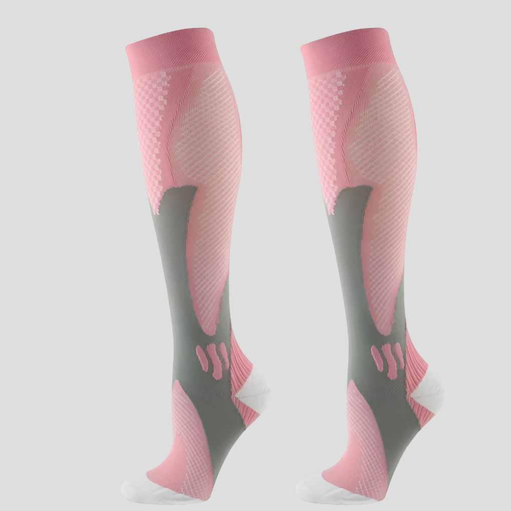 Glevato | Unisex Compression Knee High Socks with Textured Pattern