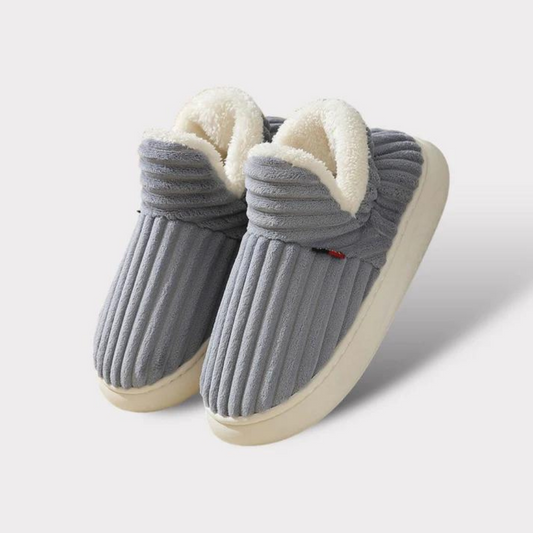 Glevato | Unisex Corduroy Lined Bootie Slippers