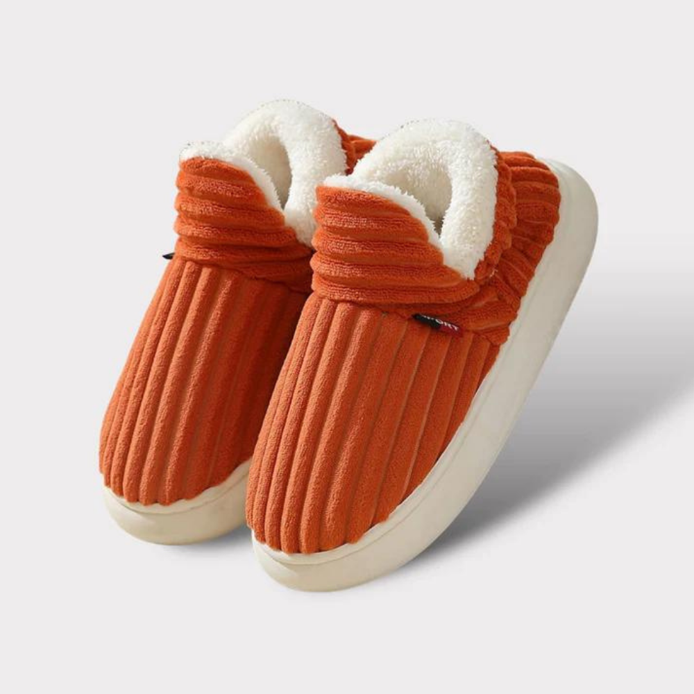 Glevato | Unisex Corduroy Lined Bootie Slippers