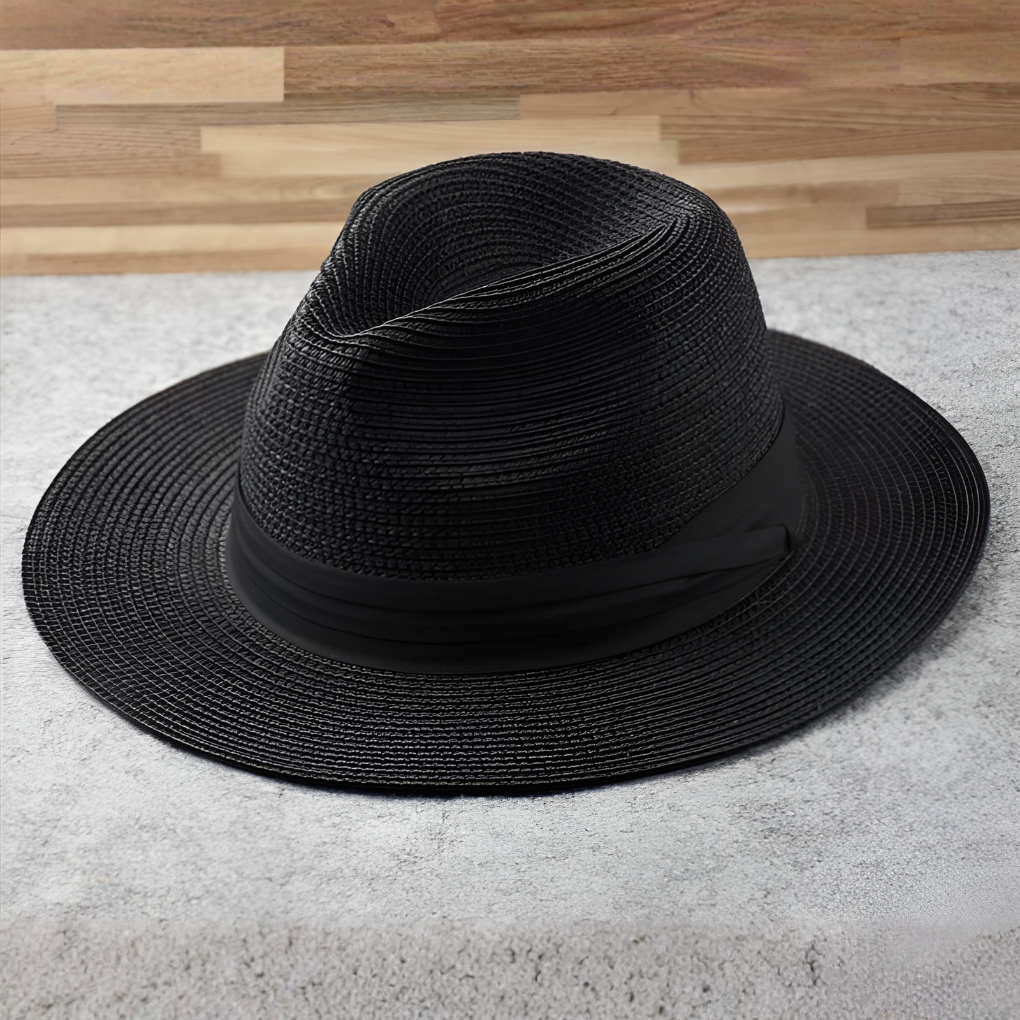 Glevato | Unisex Fedora Sun Hat with Wide Brim