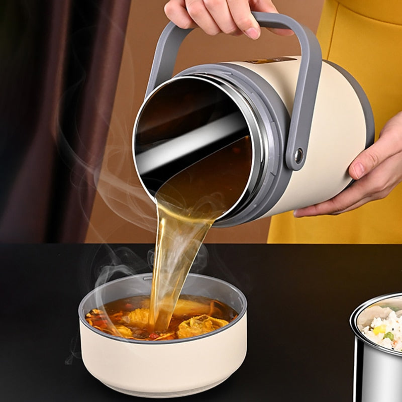 Glevato | USB Heated Lunch Box | 304 Stainless Steel, Portable Food Warmer