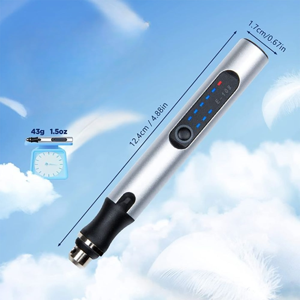 Glevato | USB Rechargeable Engraving Pen | Precise and Quiet | Metal, Adjustable Speed