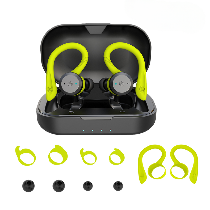 Glevato | Vega Waterproof Wireless Sport Earbuds – 20 Hours Playtime | Bluetooth 5.0, IPX7 for Swimming & Fitness