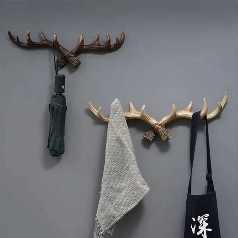 Glevato | Vintage Antler Wall Hook Rustic Coat Rack