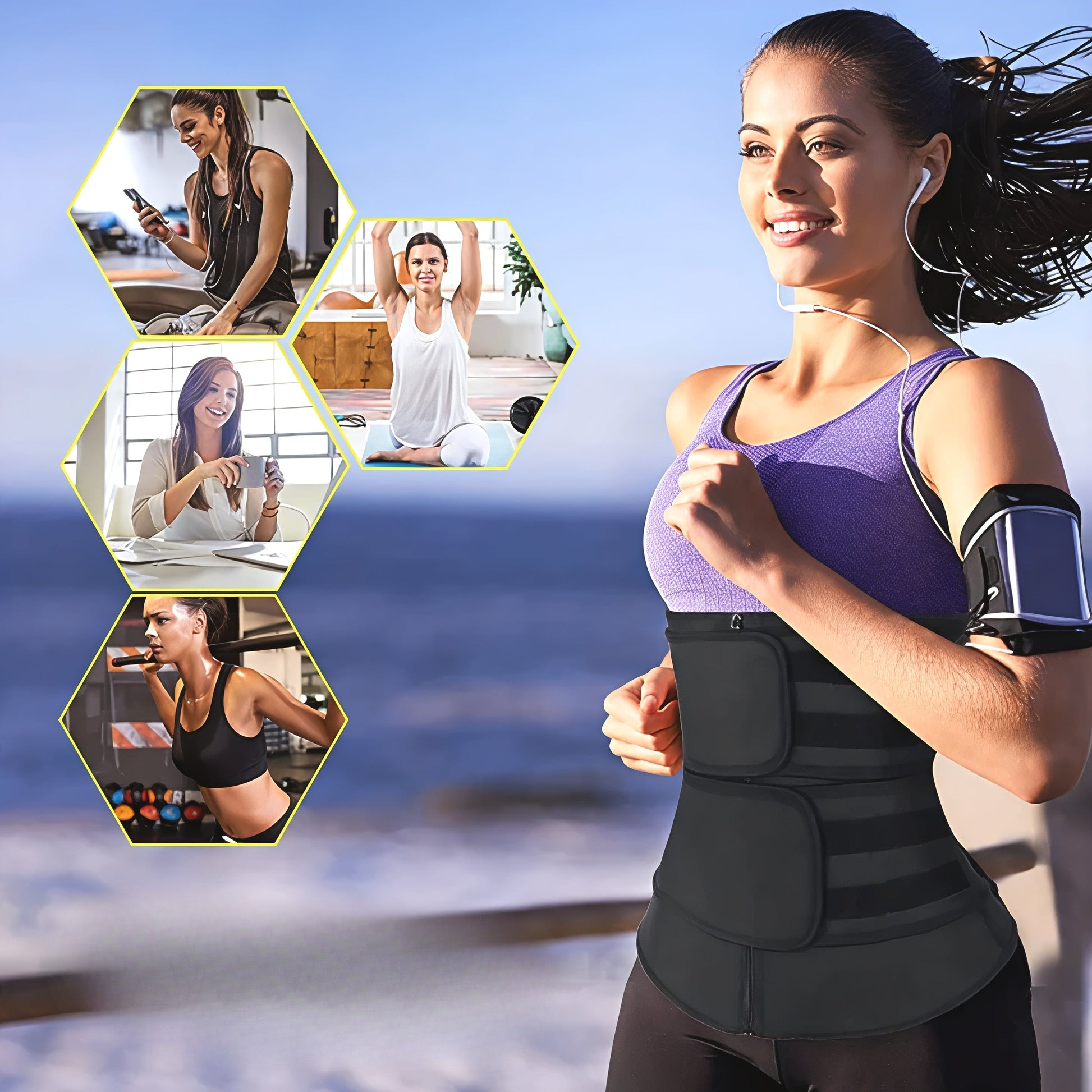 Glevato | Waistband Neoprene Slimming Training Belt