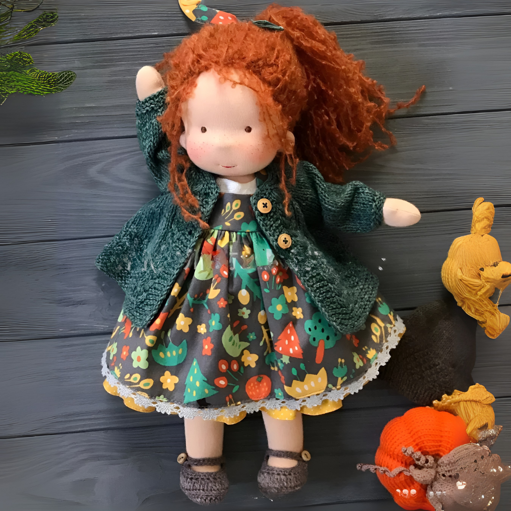 Glevato | Waldorf Cuddly Doll with Knitted Sweater