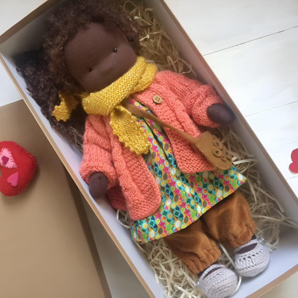 Glevato | Waldorf Cuddly Doll with Knitted Sweater