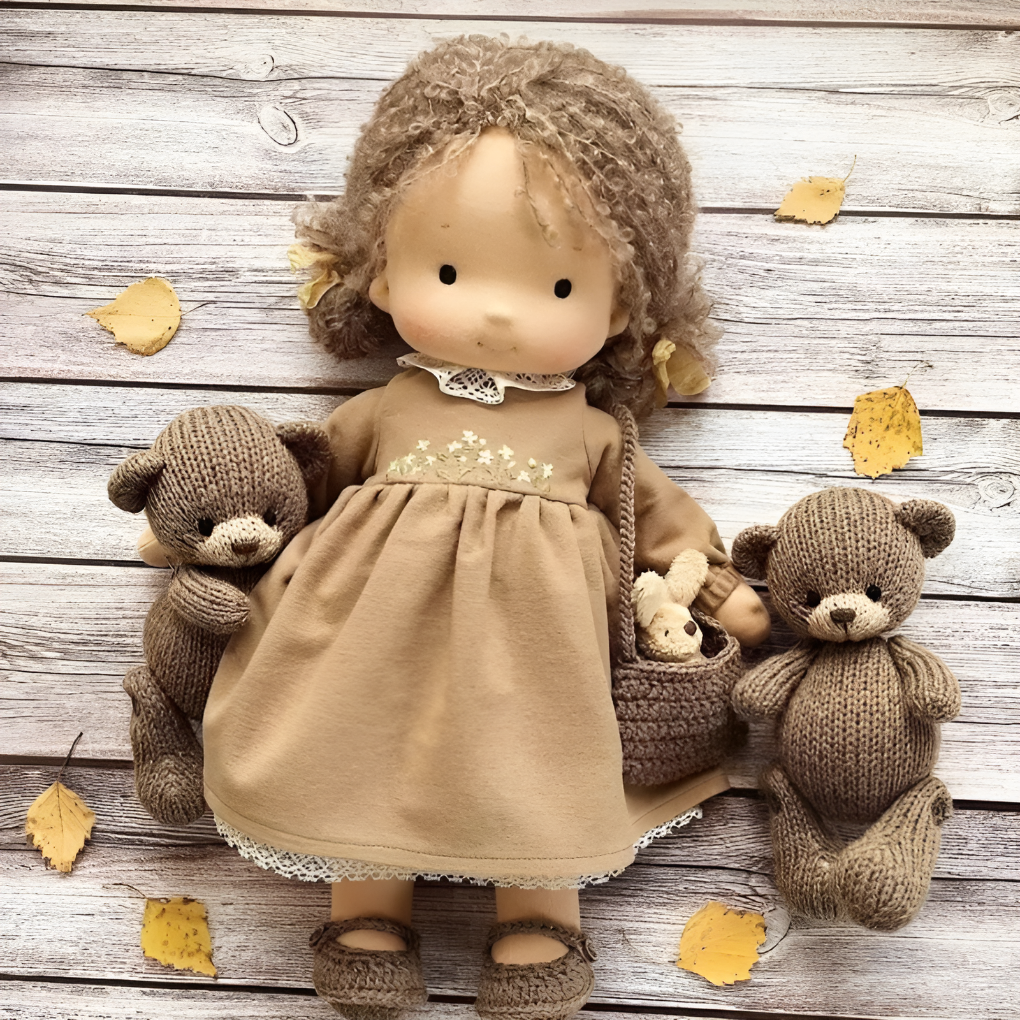 Glevato | Waldorf Cuddly Doll with Knitted Sweater