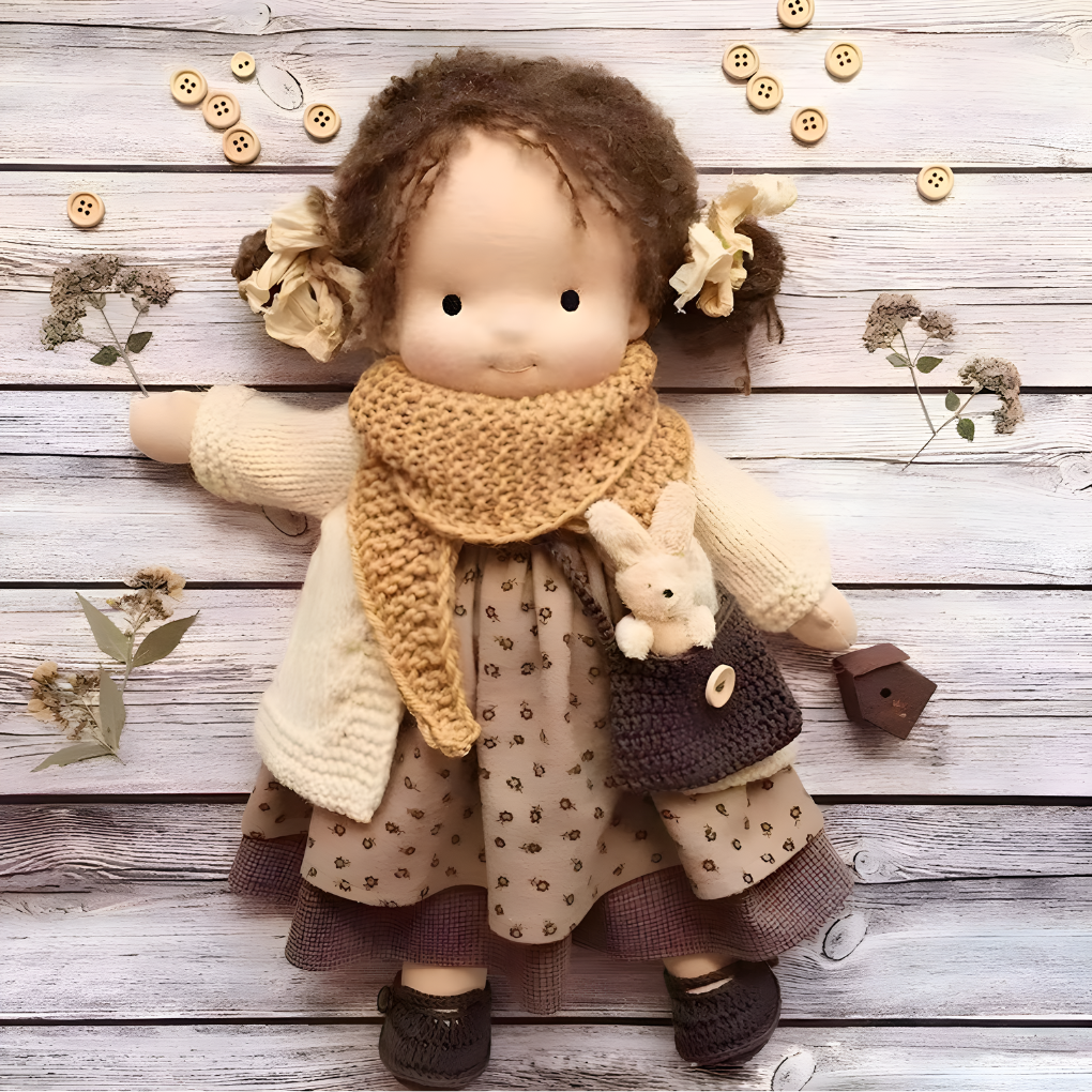 Glevato | Waldorf Cuddly Doll with Knitted Sweater