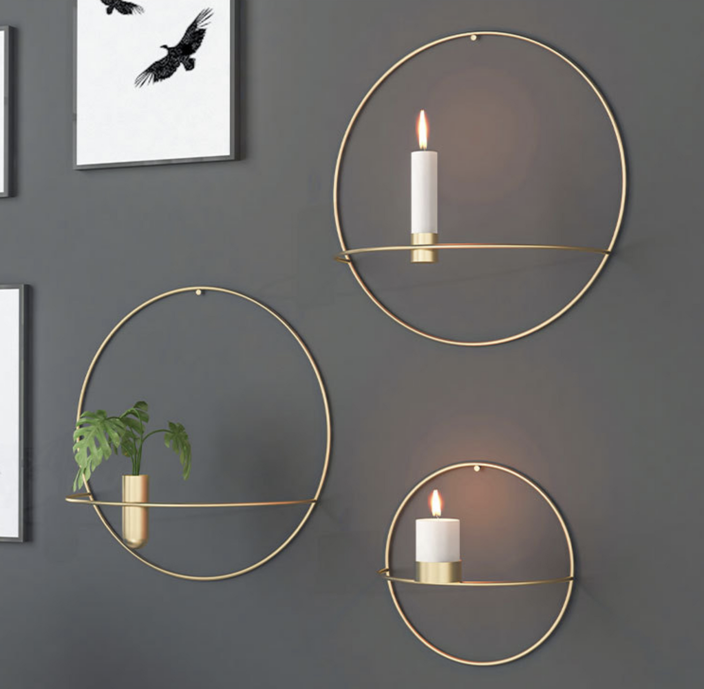 Glevato | WallAura - Ryder Candle Holder and Vase Combination