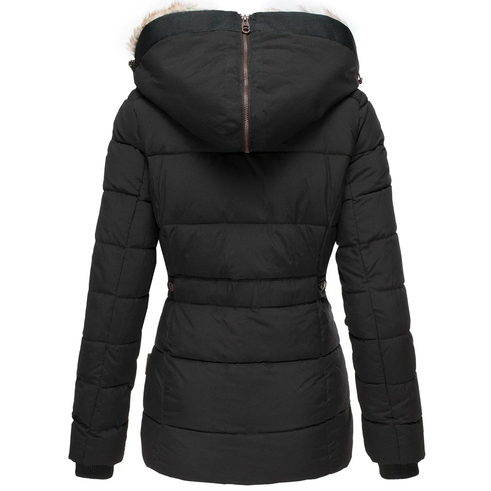 Glevato | Warm Winter Jacket with Fur Lining for Women