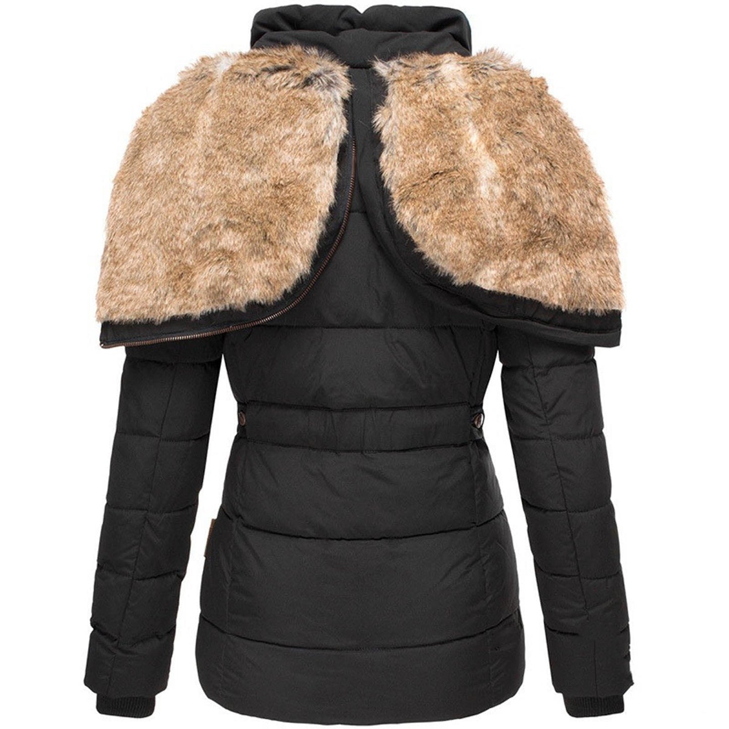 Glevato | Warm Winter Jacket with Fur Lining for Women