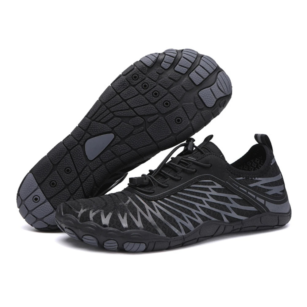 Glevato | Water Shoes with Grid Pattern Detail