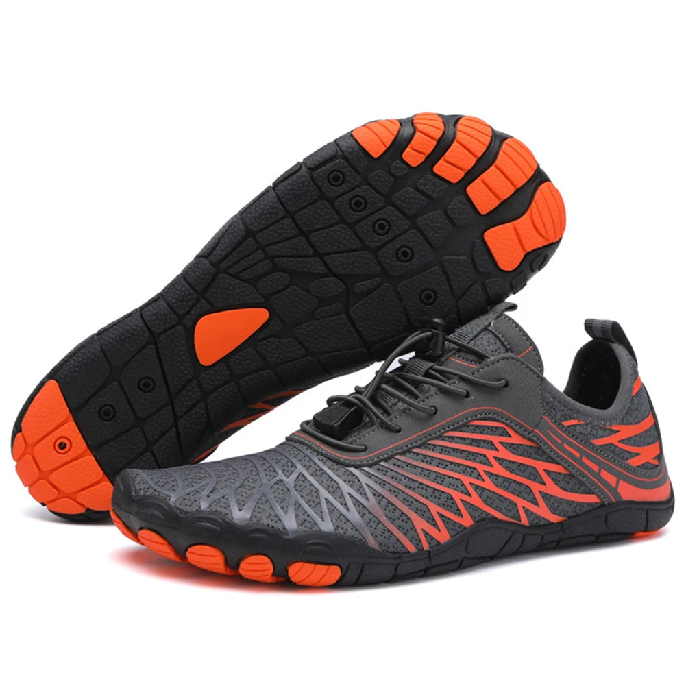 Glevato | Water Shoes with Grid Pattern Detail