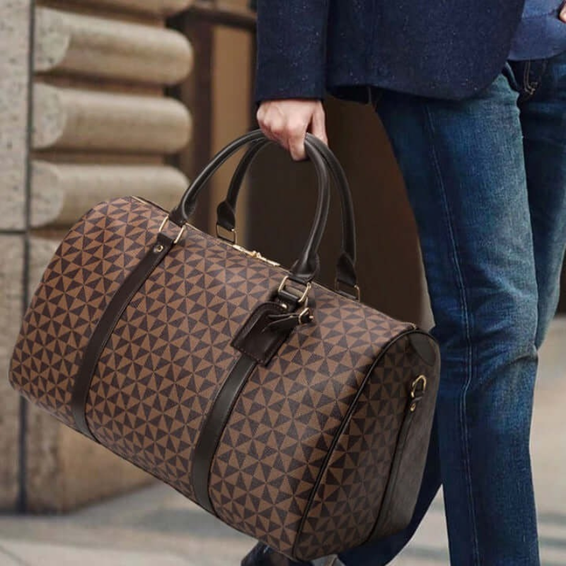 Glevato | Westman – Premium Leather Unisex Travel Bag Stylish Duffle Bag
