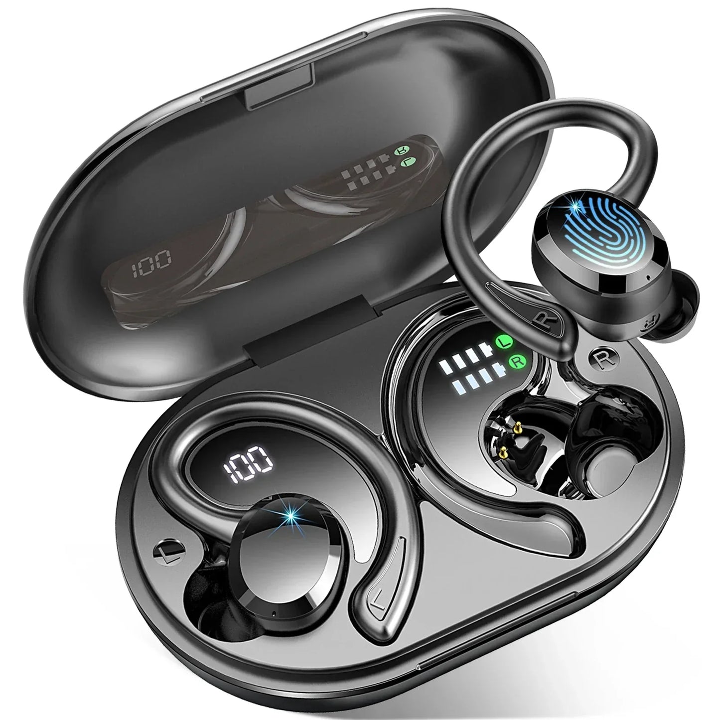 Glevato | Wireless Earbuds with Long Battery Life – SecureFit – (Buy 1 Get 1 Free)
