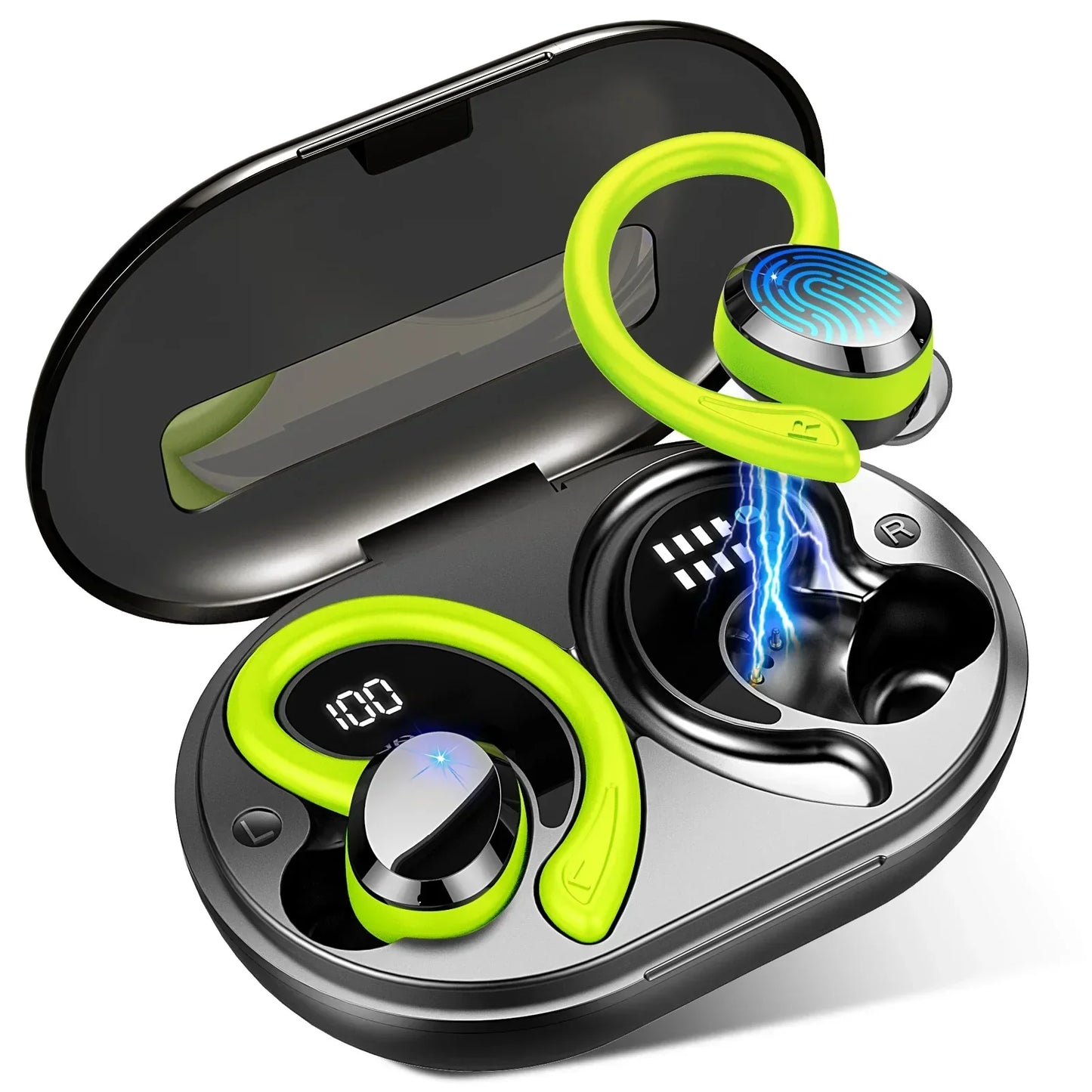 Glevato | Wireless Earbuds with Long Battery Life – SecureFit – (Buy 1 Get 1 Free)