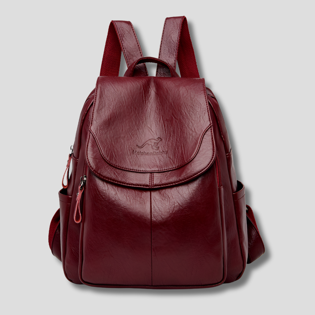 Glevato | Women's Anti-Theft Backpack with Embossed Detail