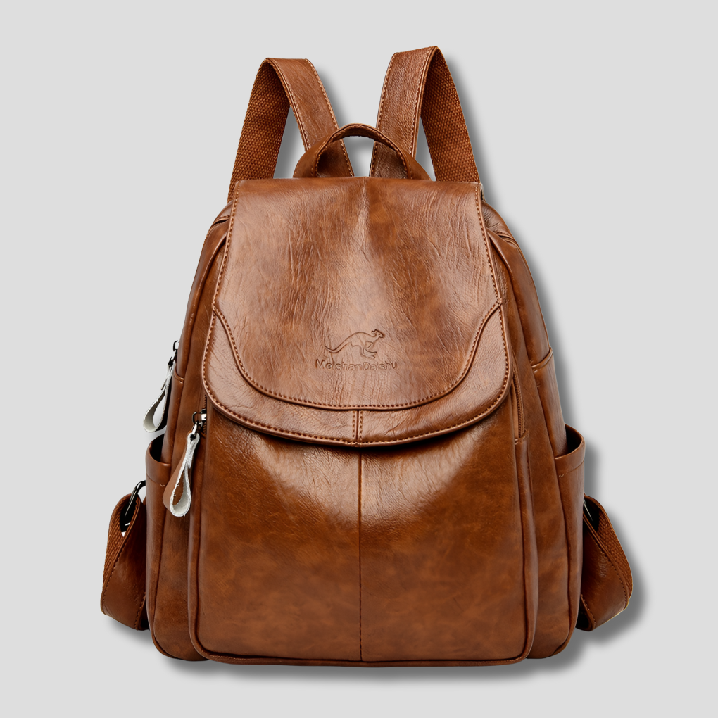 Glevato | Women's Anti-Theft Backpack with Embossed Detail