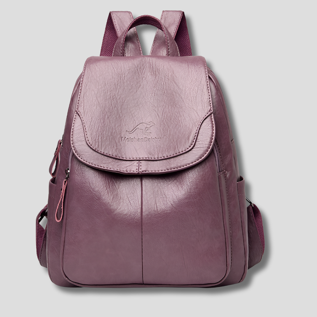 Glevato | Women's Anti-Theft Backpack with Embossed Detail