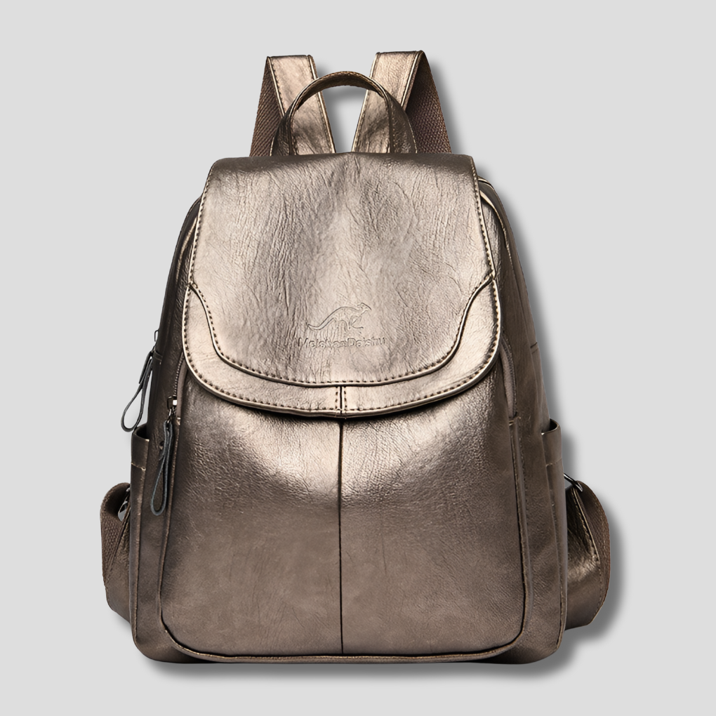 Glevato | Women's Anti-Theft Backpack with Embossed Detail