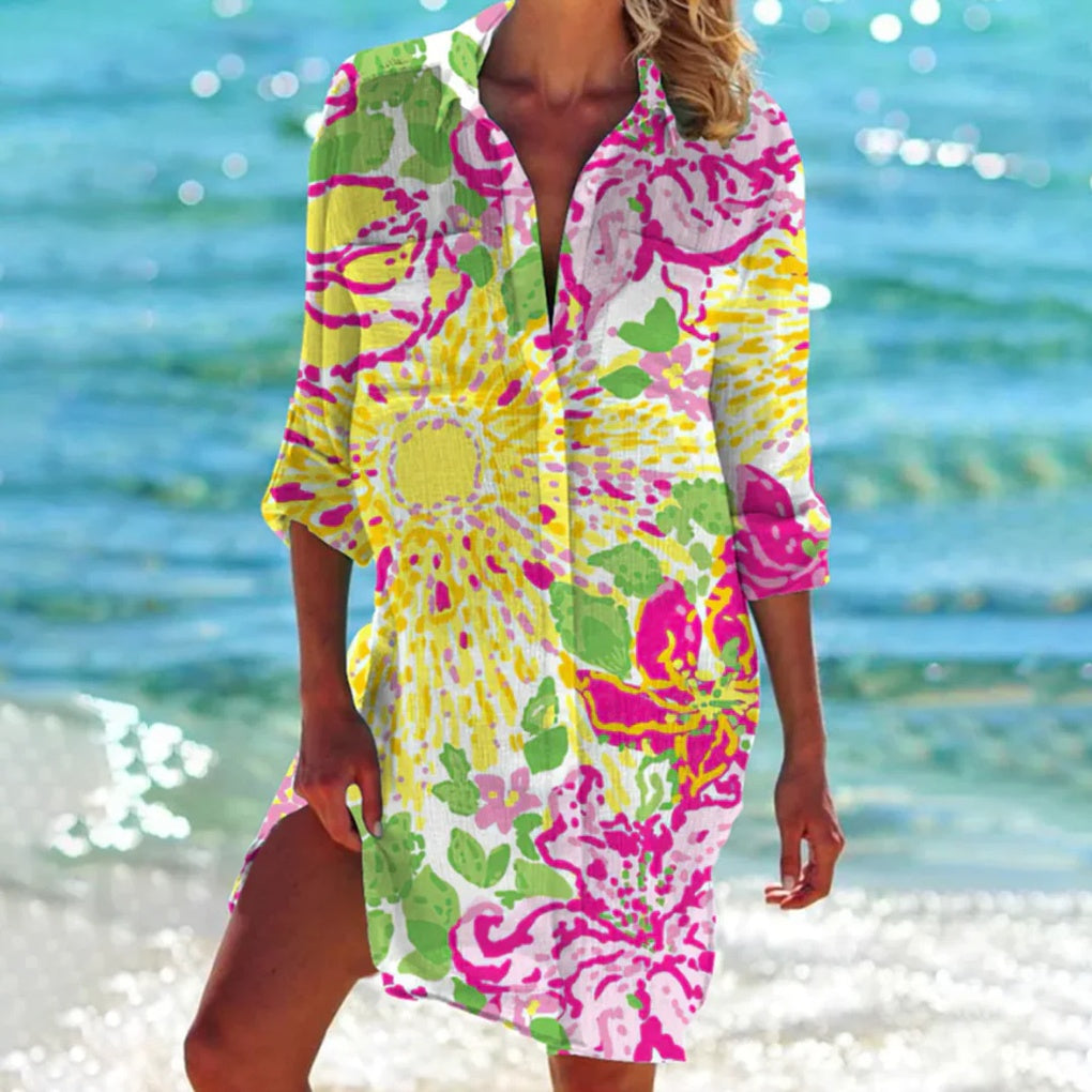 Glevato | Women's Beach Shirt Cover-Up