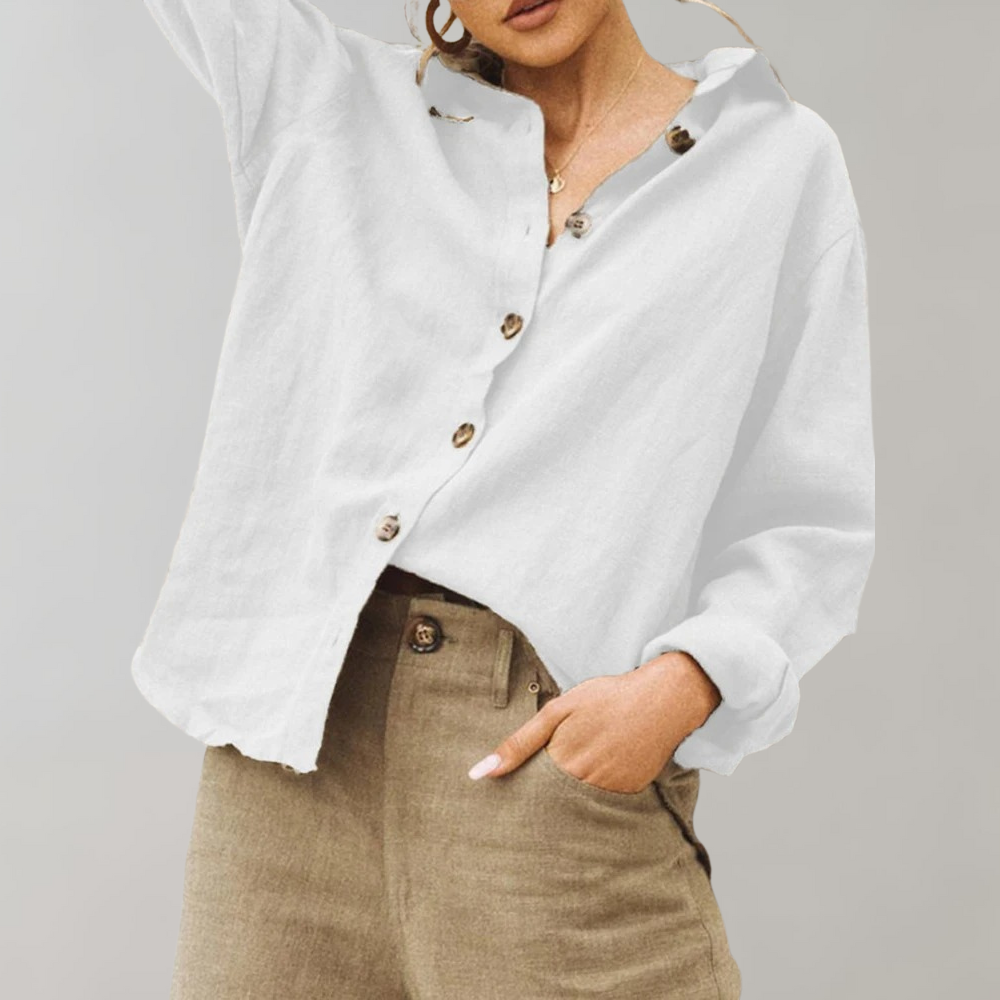 Glevato | Women's Button-Down Oversized Blouse