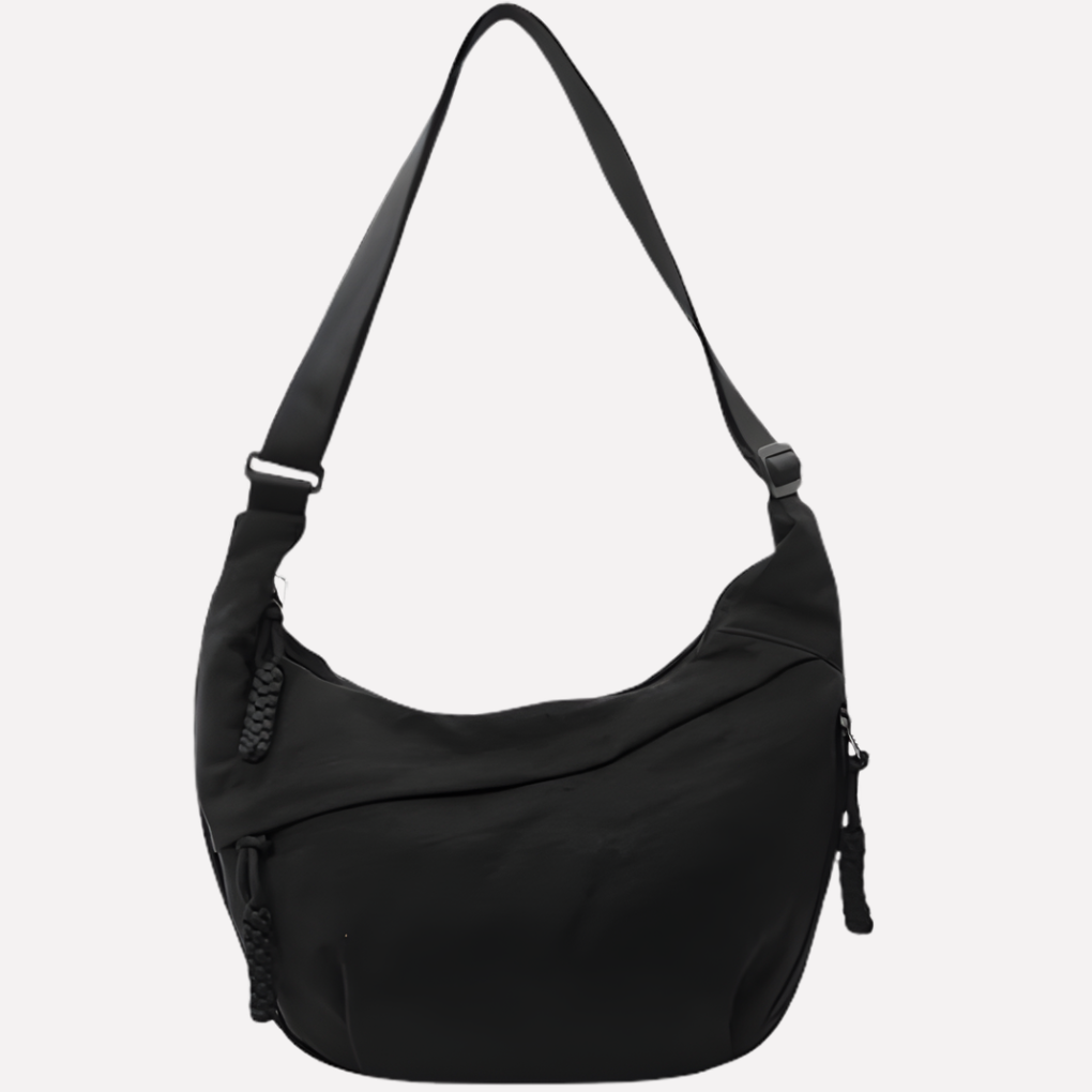 Glevato | Women's Crescent Sling Bag with Braided Detail