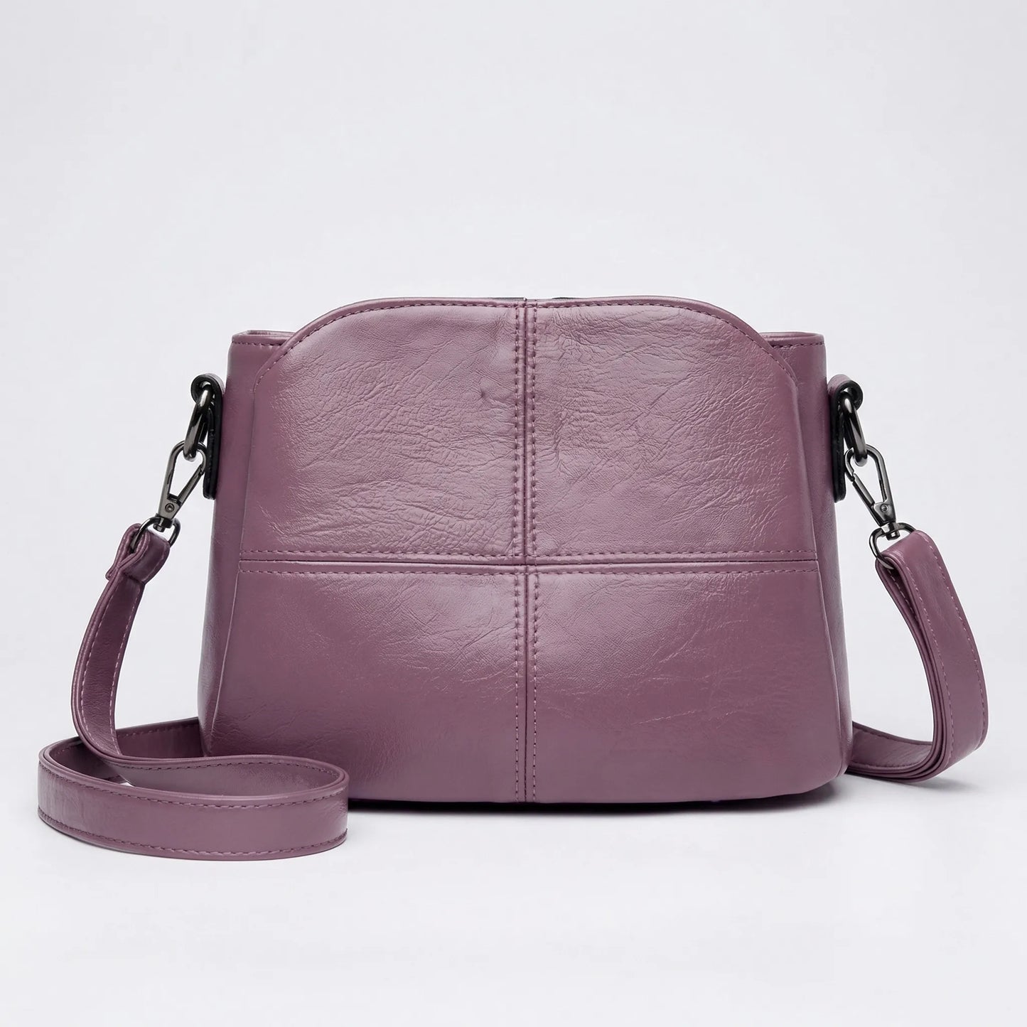 Glevato | Women's Crossbody Shoulder Bag with Stitch Detail