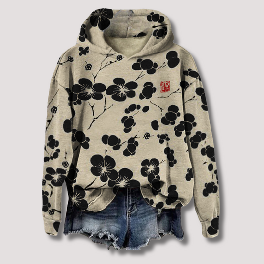 Glevato | Women's Floral Print Hoodie