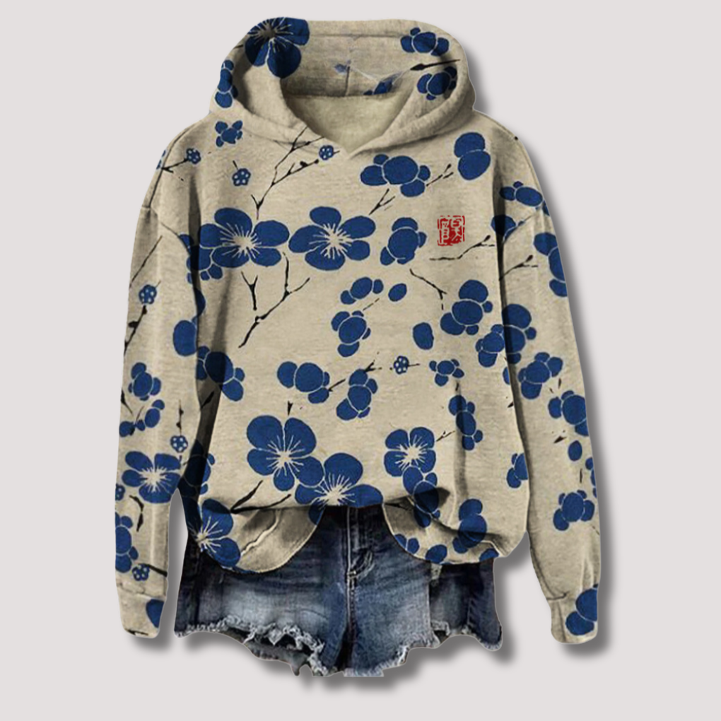 Glevato | Women's Floral Print Hoodie