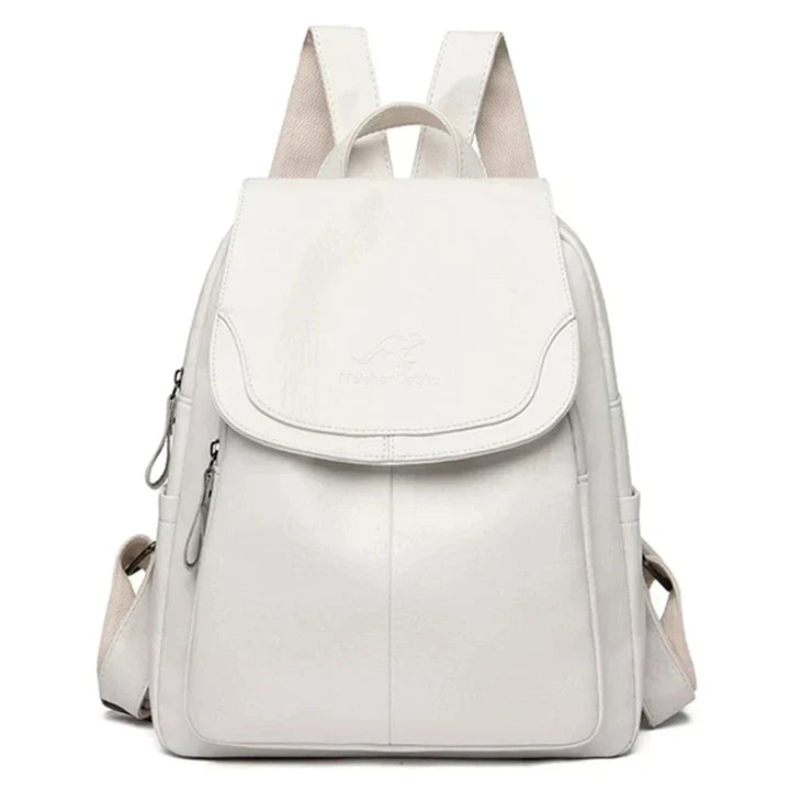 Glevato | Women's Leather Flap Backpack