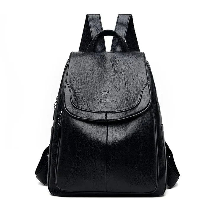 Glevato | Women's Leather Flap Backpack