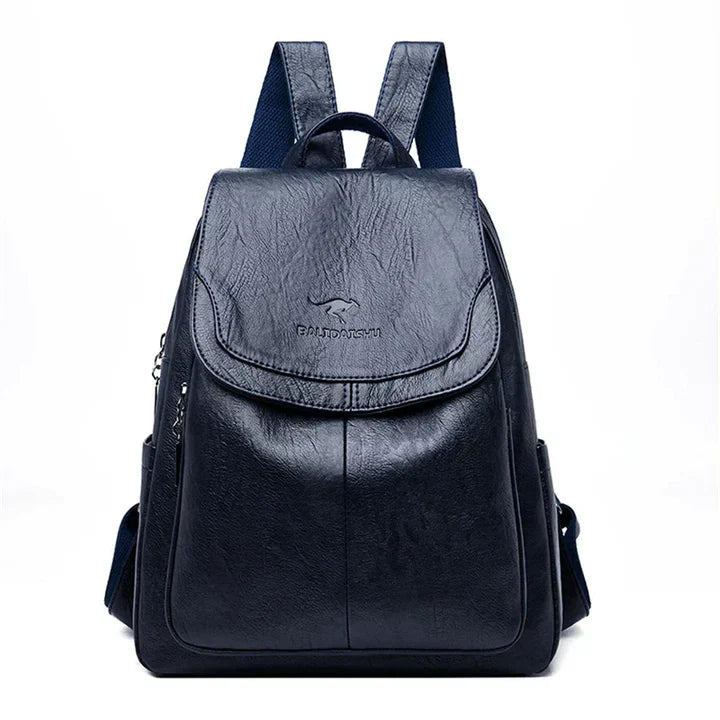 Glevato | Women's Leather Flap Backpack
