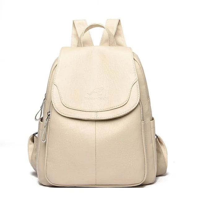 Glevato | Women's Leather Flap Backpack