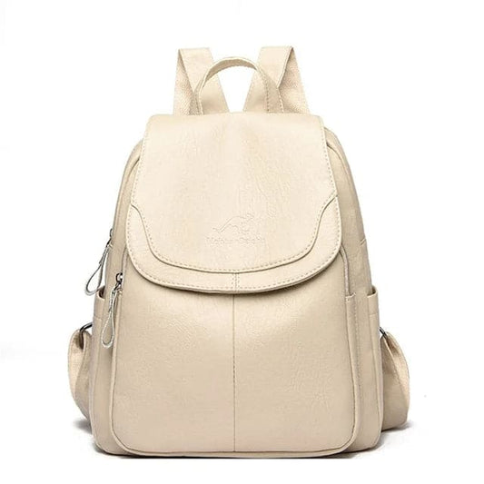 Glevato | Women's Leather Flap Backpack